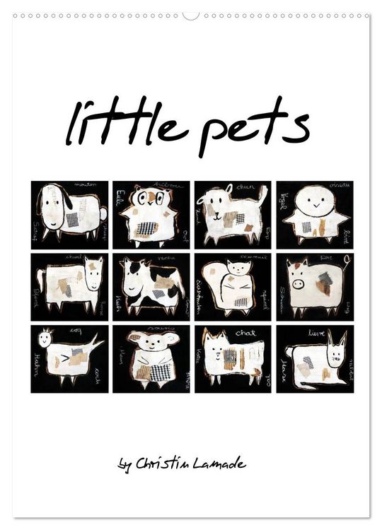 Produktbild: little pets (Wandkalender 2026 DIN A2 hoch), CALVENDO Monatskalender