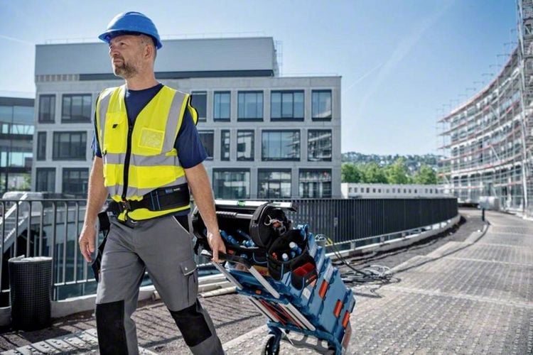 Produktbild: Bosch Professional GWT 20 1600A025L6 Handwerker, Heimwerker Werkzeug-Umh&auml;ngetasche unbest&uuml;ckt (L x B x H) 430 x 230 x 340 mm