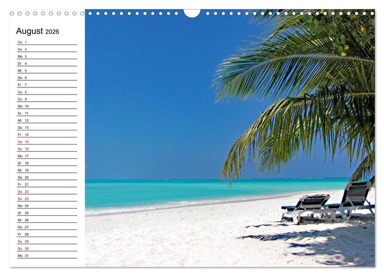 Produktbild: So sch&ouml;n sind die Malediven (Wandkalender 2026 DIN A3 quer), CALVENDO Monatskalender