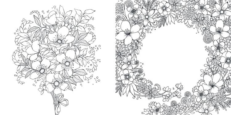 Produktbild: Bl&uuml;tentraum &ndash; Florale Motive ausmalen