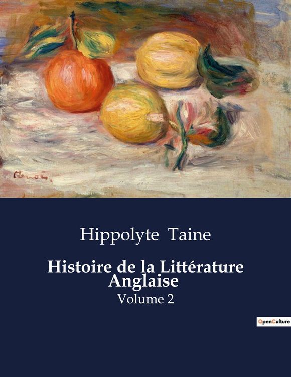 Produktbild: Histoire de la Litt&eacute;rature Anglaise