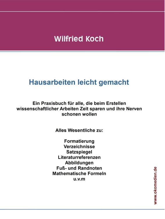 Produktbild: Hausarbeiten leicht gemacht