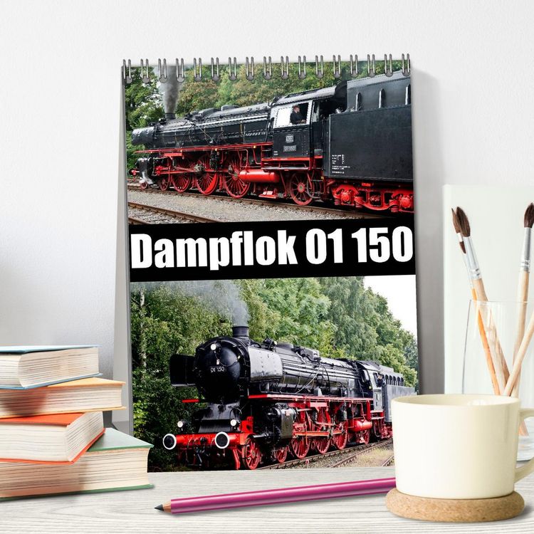 Produktbild: Dampflok 01 150 / CH-Version (Tischkalender 2026 DIN A5 hoch), CALVENDO Monatskalender