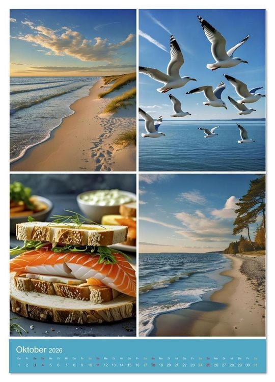 Produktbild: Endlich Ostsee Urlaub (Wandkalender 2026 DIN A3 hoch), CALVENDO Monatskalender