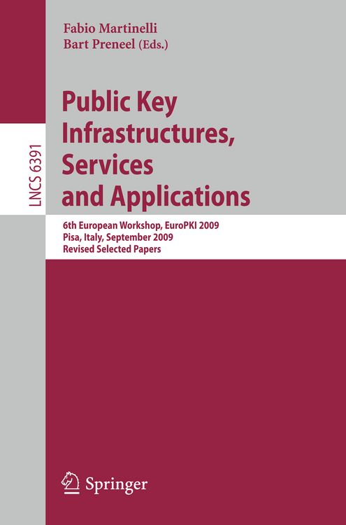 Produktbild: Public Key Infrastructures, Services and Applications