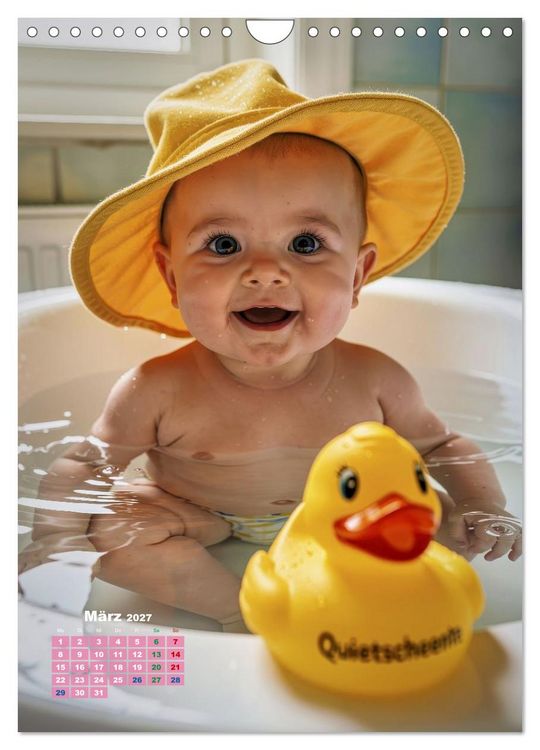 Produktbild: Gl&uuml;ckliche Babys (Wandkalender 2027 DIN A4 hoch), CALVENDO Monatskalender