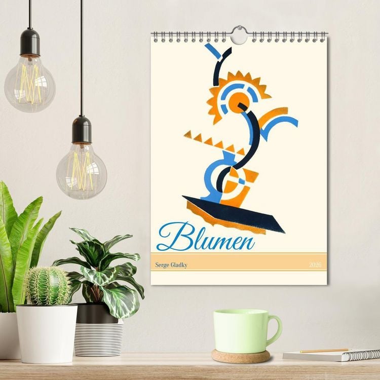 Produktbild: Serge Gladky - Blumen (Wandkalender 2026 DIN A4 hoch), CALVENDO Monatskalender