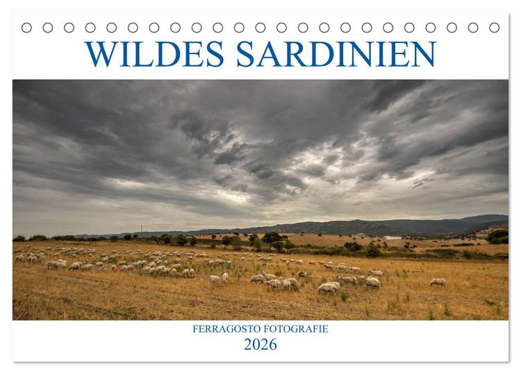 Produktbild: Wildes Sardinien 2026 (Tischkalender 2026 DIN A5 quer), CALVENDO Monatskalender