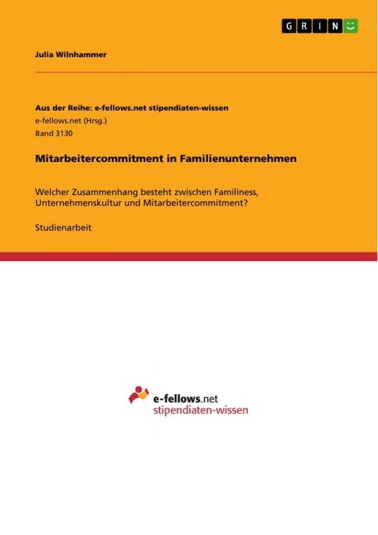 Produktbild: Mitarbeitercommitment in Familienunternehmen
