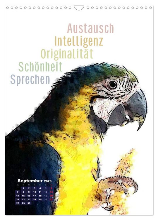 Produktbild: Welche spirituelle Bedeutung hat dieser Vogel? (Wandkalender 2026 DIN A3 hoch), CALVENDO Monatskalender