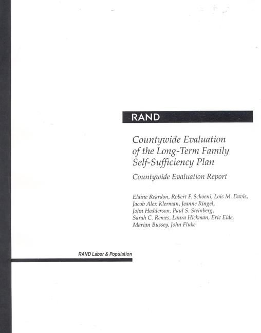 Produktbild: Countywide Evaluation of the Long-Term Family Self-Sufficiency Plan
