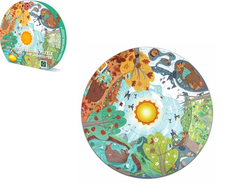 Produktbild: Hape - Puzzle Vier Jahreszeiten, 16 Teile