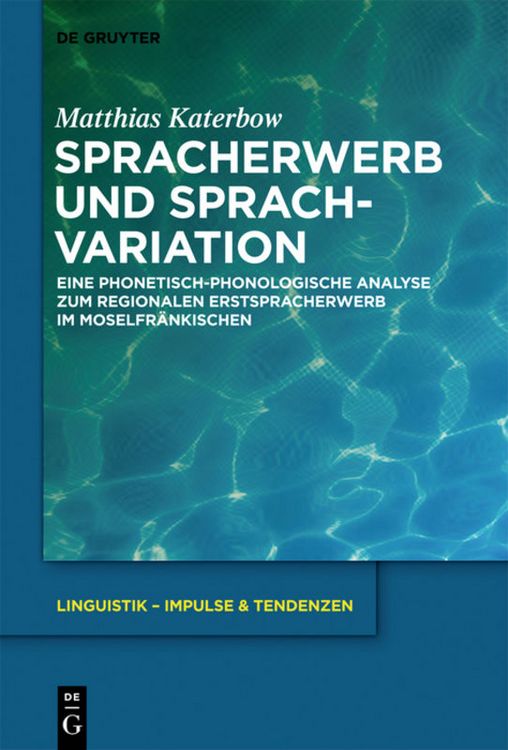 Produktbild: Spracherwerb und Sprachvariation