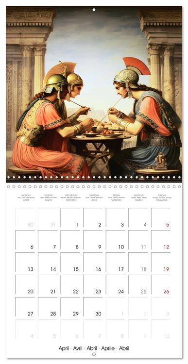 Produktbild: Scenes of Ancient Greece (Wall Calendar 2026 12 &times; 12 Inch) CALVENDO 12 Month Wall Calendar