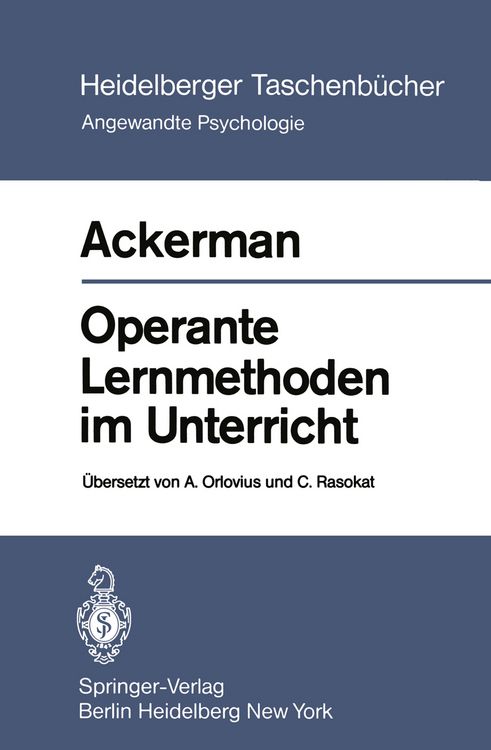 Produktbild: Operante Lernmethoden im Unterricht