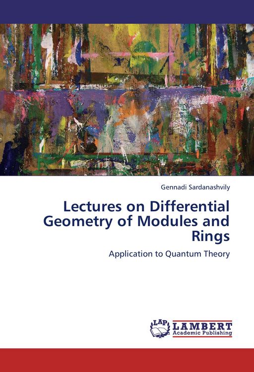Produktbild: Lectures on Differential Geometry of Modules and Rings