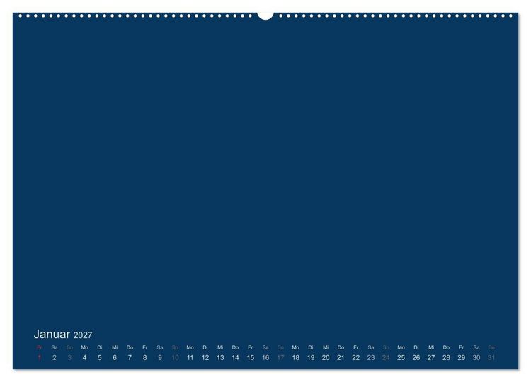 Produktbild: Bastelkalender - Dunkelblau (Wandkalender 2027 DIN A2 quer), CALVENDO Monatskalender