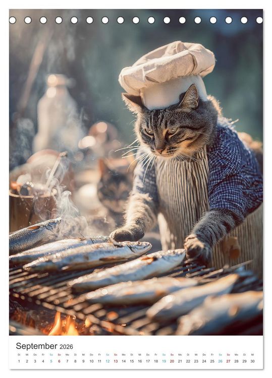 Produktbild: Katzen gegen Alltag (Tischkalender 2026 DIN A5 hoch), CALVENDO Monatskalender