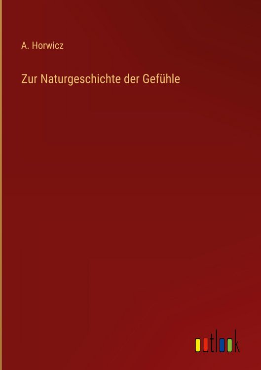 Produktbild: Zur Naturgeschichte der Gef&uuml;hle