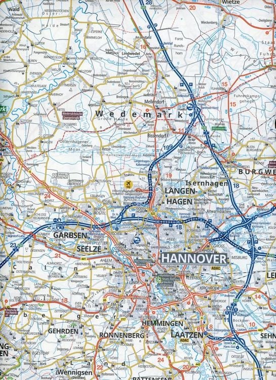 Produktbild: ADAC Regionalkarte 05 Hamburg, Hannover, Magdeburg 1:150.000