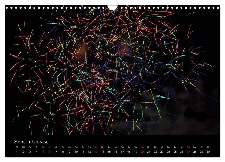 Produktbild: Feuerwerk (Wandkalender 2026 DIN A3 quer), CALVENDO Monatskalender