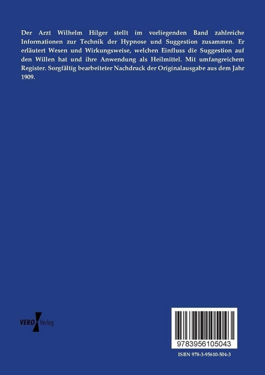 Produktbild: Die Hypnose und die Suggestion