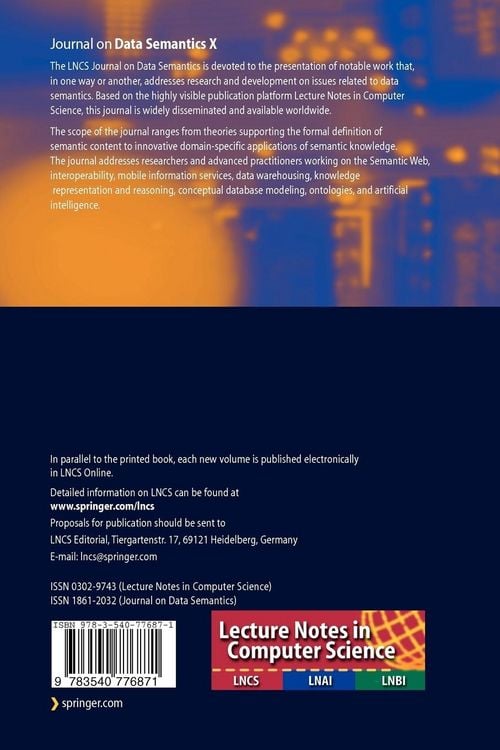 Produktbild: Journal on Data Semantics X