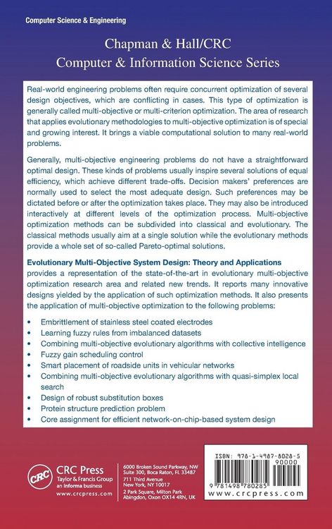 Produktbild: Evolutionary Multi-Objective System Design