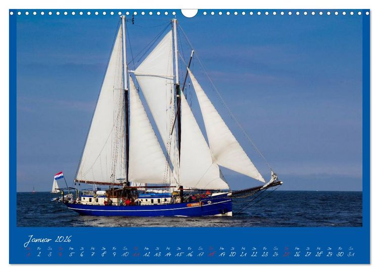 Produktbild: Unter Segeln (Wandkalender 2026 DIN A3 quer), CALVENDO Monatskalender