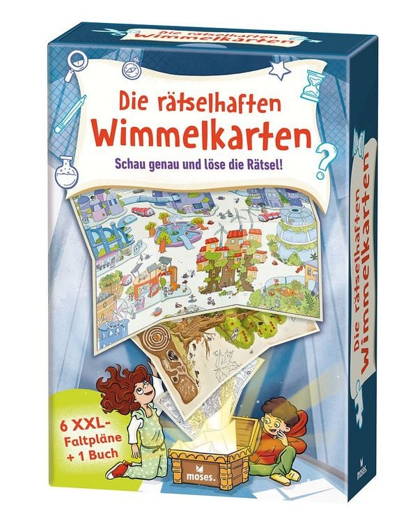 Produktbild: Die r&auml;tselhaften Wimmelkarten - Schau genau und l&ouml;se die R&auml;tsel!