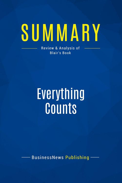 Produktbild: Summary: Everything Counts