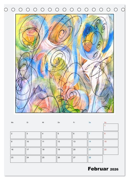 Produktbild: New Art Deco (Tischkalender 2026 DIN A5 hoch), CALVENDO Monatskalender