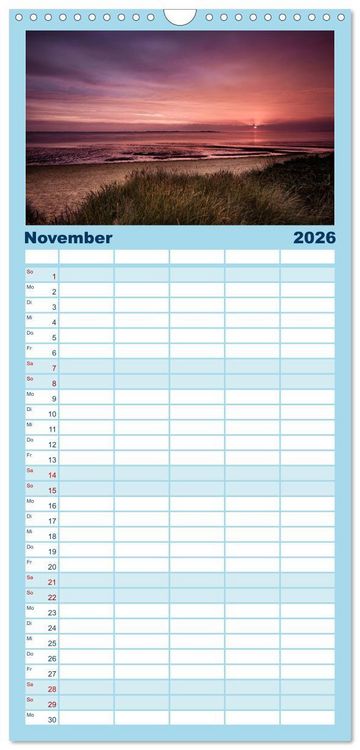 Produktbild: Familienplaner 2026 - Noch mehr F&ouml;hrweh - Insel F&ouml;hr mit 5 Spalten (Wandkalender, 21 x 45 cm) CALVENDO