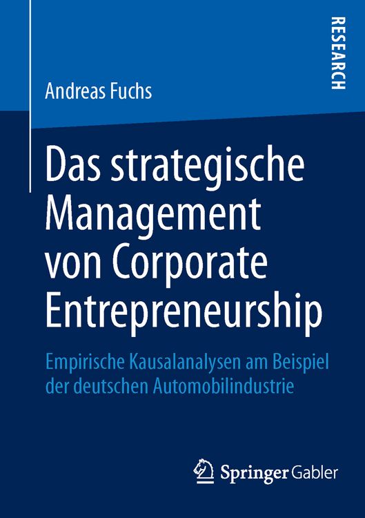 Produktbild: Das strategische Management von Corporate Entrepreneurship