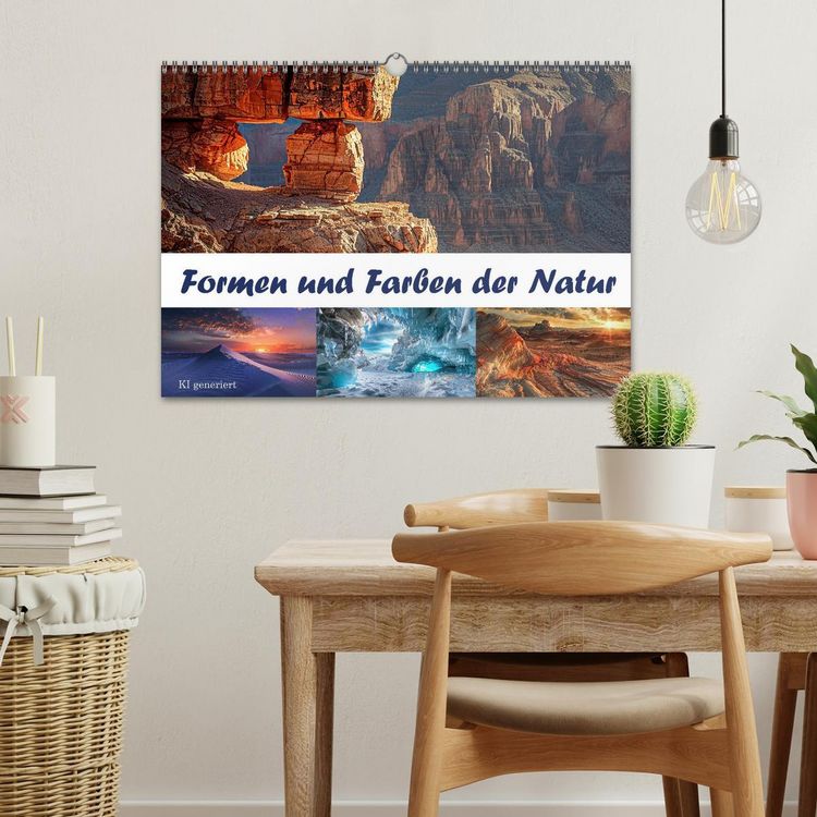 Produktbild: Formen und Farben der Natur (Wandkalender 2026 DIN A3 quer), CALVENDO Monatskalender