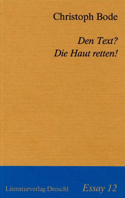 Produktbild: Den Text? Die Haut retten!