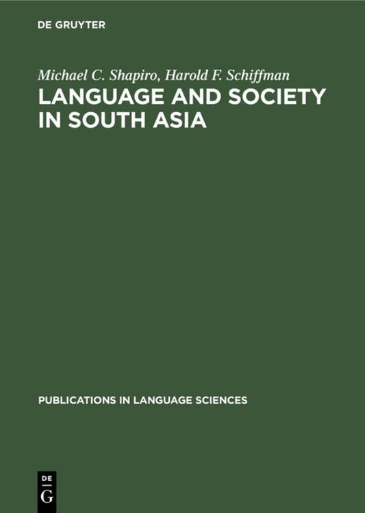 Produktbild: Language and Society in South Asia