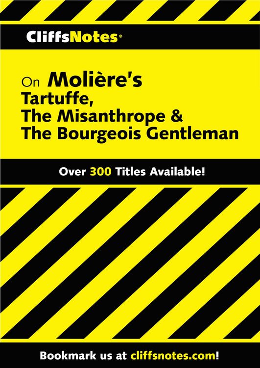 Produktbild: CliffsNotes on Moliere's Tartuffe, The Misanthrope & The Bourgeois Gentleman