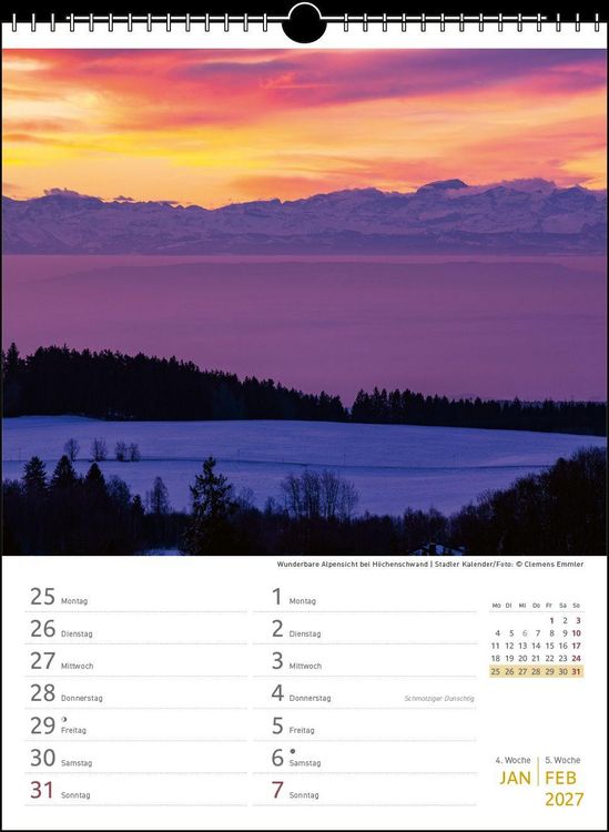 Produktbild: Zwei-Wochenplaner Schwarzwald 2027