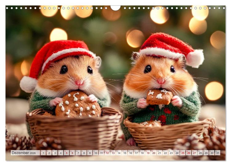 Produktbild: Hamster auf Reisen (Wandkalender 2026 DIN A3 quer), CALVENDO Monatskalender