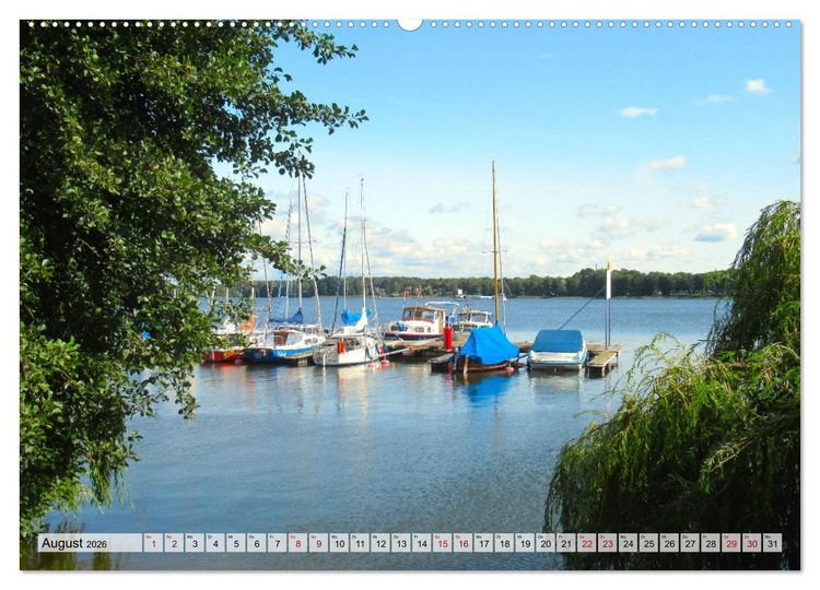 Produktbild: Erholung am See - Die sch&ouml;nsten Seen in Deutschland (hochwertiger Premium Wandkalender 2026 DIN A2 quer), Kunstdruck in Hochglanz