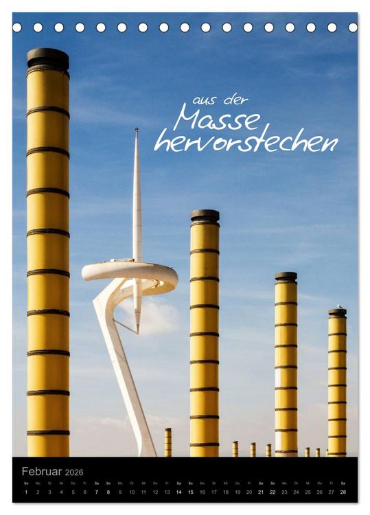 Produktbild: Motivationskalender 2026 (Tischkalender 2026 DIN A5 hoch), CALVENDO Monatskalender