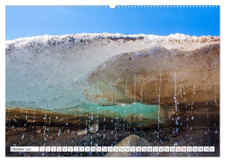 Produktbild: Die Gletscher schmelzen (Wandkalender 2026 DIN A2 quer), CALVENDO Monatskalender