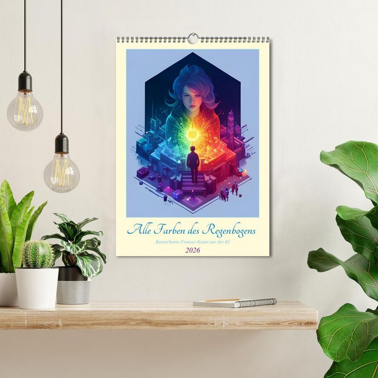 Produktbild: Alle Farben des Regenbogens (Wandkalender 2026 DIN A3 hoch), CALVENDO Monatskalender