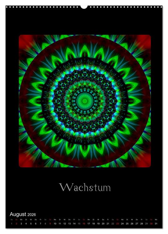 Produktbild: Mandalas - Spiegel der Seele (Wandkalender 2026 DIN A2 hoch), CALVENDO Monatskalender