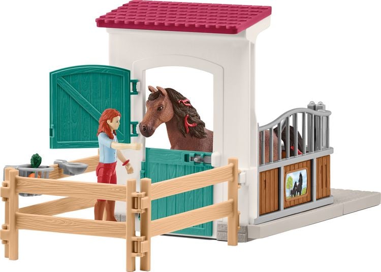 Produktbild: schleich&reg; 13793 Pferdebox mit Hannah & Cayenne