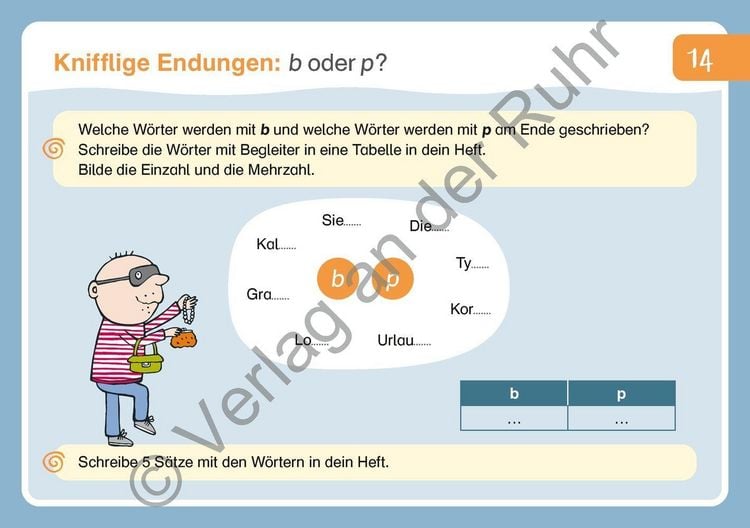 Produktbild: Die Rechtschreib-&Uuml;bungskartei &ndash; Klasse 3/4