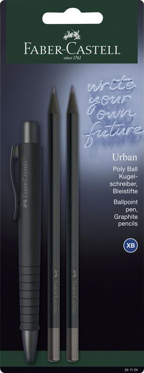 Produktbild: Faber-Castell KS Poly Ball Urban BS Urban BK all black