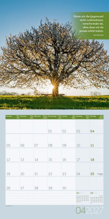Produktbild: Momente f&uuml;r Dich Kalender 2027 - 30x30 - Art12
