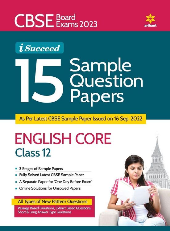 Produktbild: CBSE Board Exams 2023 I-Succeed 15 Sample Question Papers ENGLISH CORE Class 12th
